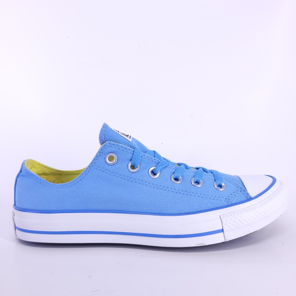 Converse All Star Blue and Yellow Low-Top Sneakers